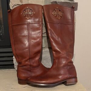 Tory Burch Brown Over the Knee Boots